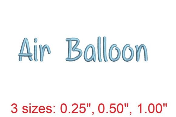 Air Balloon Embroidery Font Review
