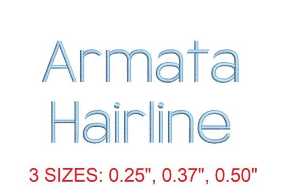 Armata Hairline Embroidery Font Review