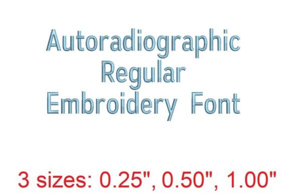 Autoradiographic Embroidery Font Review
