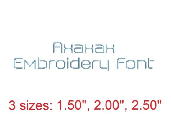 Axaxax Embroidery Font Review for Holiday Creations
