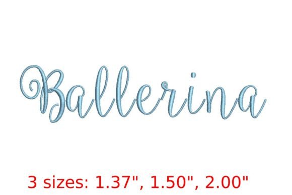 Ballerina Embroidery Font Review
