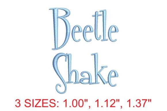Beetle Shake Embroidery Font Review
