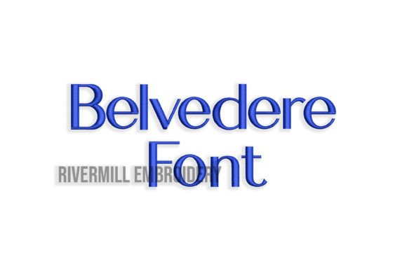 Belvedere Font Review for Small Business Embroidery