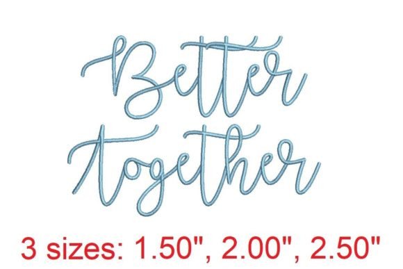 Better Together Embroidery Font Review