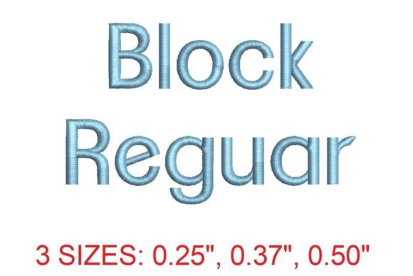 Block Regular Embroidery Font Review