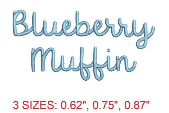 Blueberry Muffin Embroidery Font Review