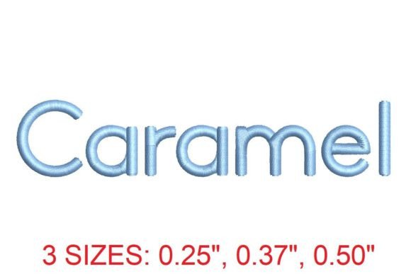 Caramel Embroidery Font Review