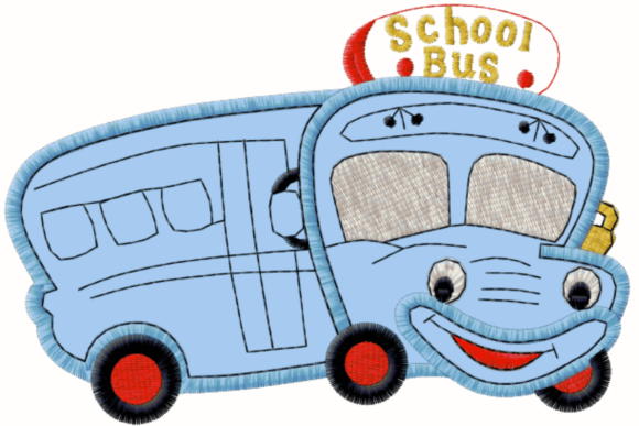 Cute Bus School Embroidery Design Review