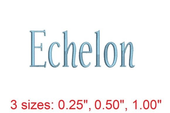 Echelon Embroidery Font Review