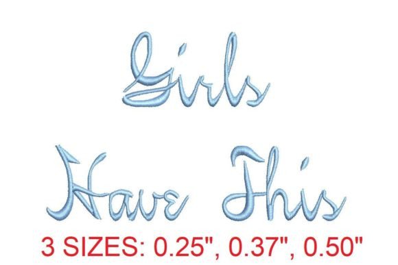 Girls Have This Embroidery Font Review