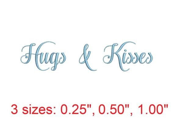 Hugs and Kisses Embroidery Font Review