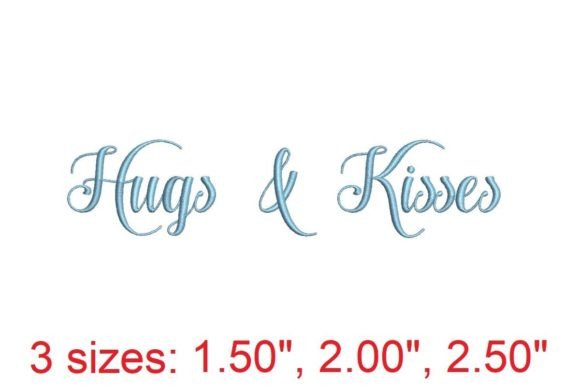 Hugs and Kisses Embroidery Font Review