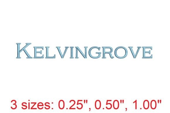 Kelvingrove Embroidery Font Review
