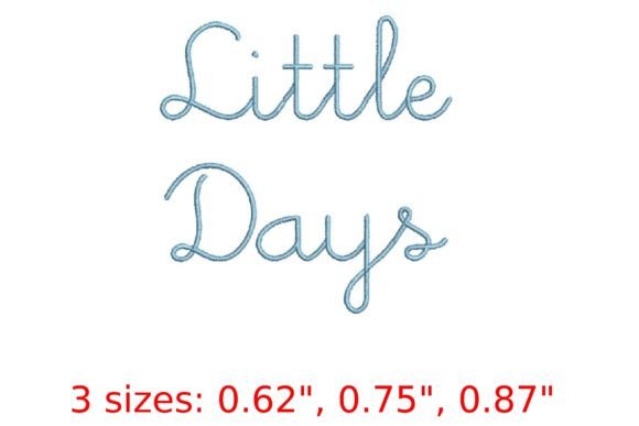 Little Days Embroidery Font Review
