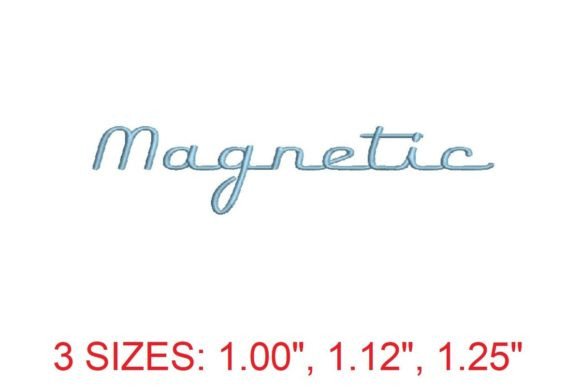 Magnetic Embroidery Font Review