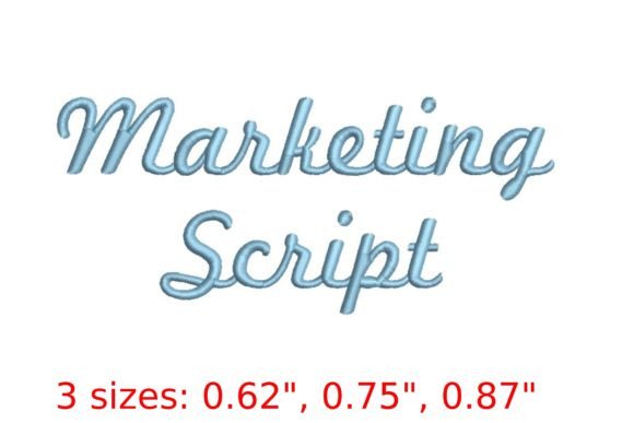 Marketing Script Embroidery Font Review