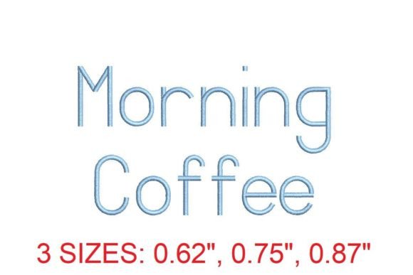 Morning Coffee Embroidery Font Review