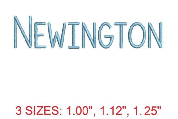 Newington Embroidery Font Review