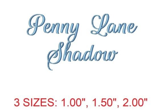 Penny Lane Shadow Embroidery Font Review