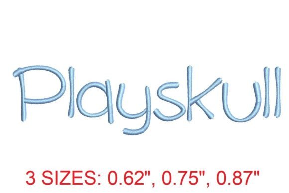 Playskull Embroidery Font Review