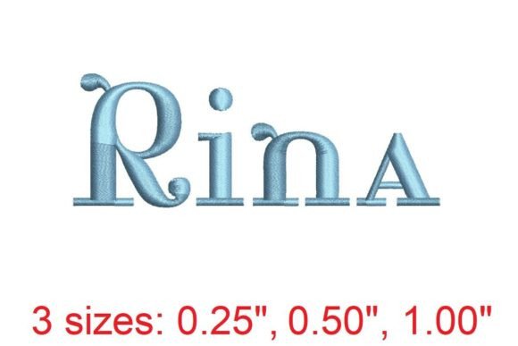 Rina Embroidery Font Review