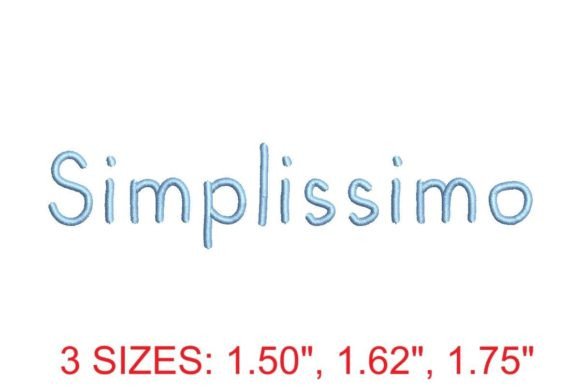 Simplissimo Medium Embroidery Font Review