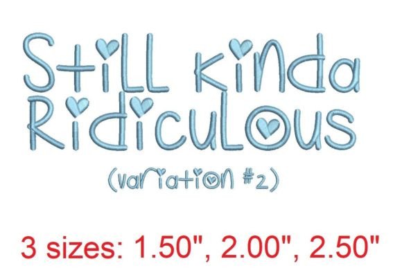 Still Kinda Ridiculous V2 Embroidery Design Review