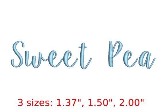 Sweet Pea Embroidery Font Review