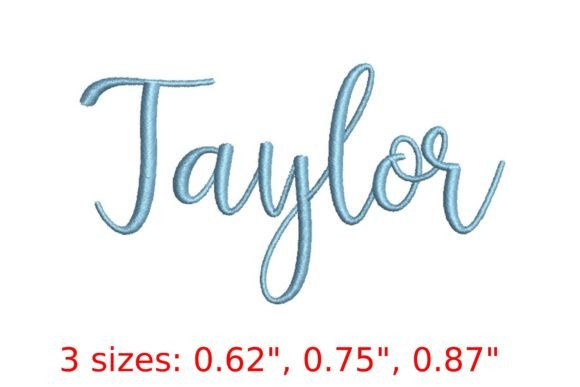 Taylor Embroidery Font Review