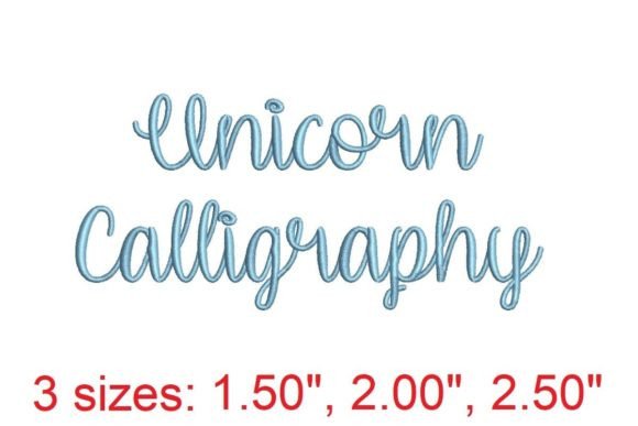 Unicorn Calligraphy Embroidery Font Review