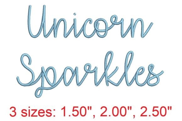 Unicorn Sparkles Embroidery Font Review
