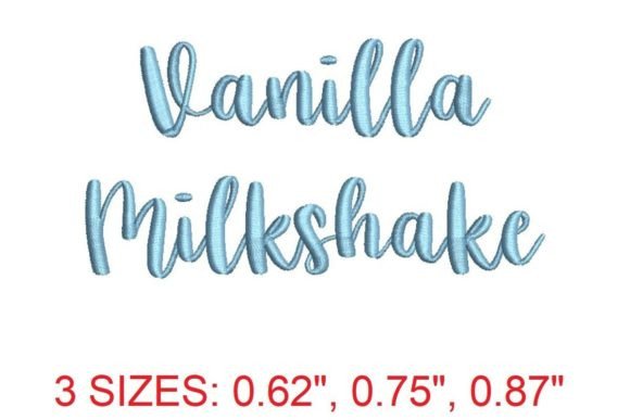 Vanilla Milkshake Embroidery Font Review