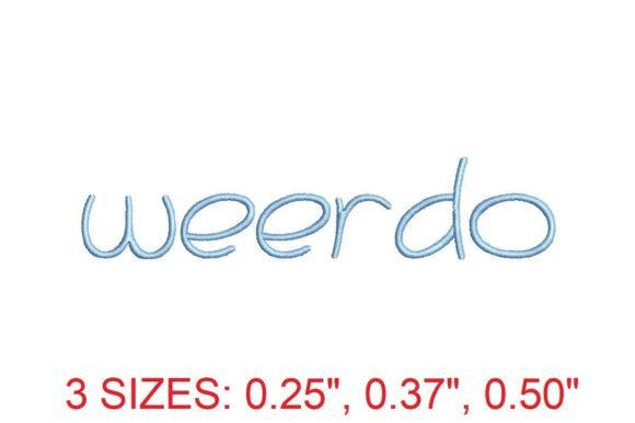 Weerdo Embroidery Font Review for Etsy Sellers